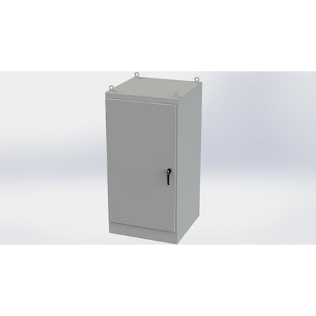 Saginaw Control & Engineering 3 Point Latch with Padlock/Keylock Handle Electrical Enclosures, 72 in H, 36 in D, 36 in W SCE-723636FSDA